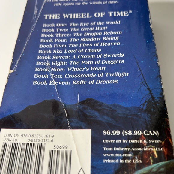 1990 Wheel of Time The Eye Of The World Robert Jordan 1st Edition Mass Market - Picture 3 of 6
